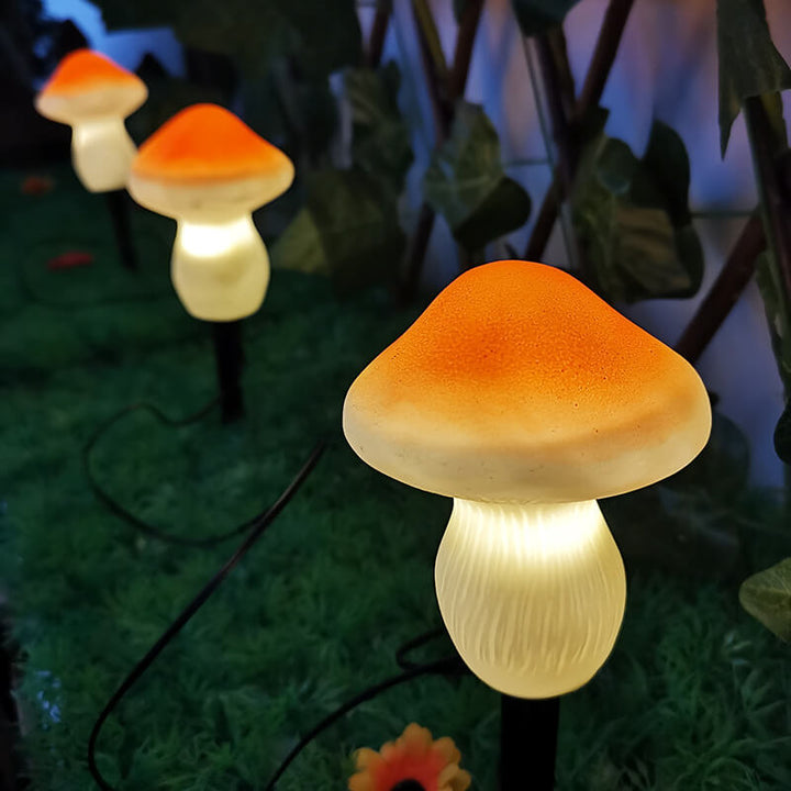 Solar Outdoor Mushroom Shape LED Garden Lawn Ground Insert Landscape Light | Bowlift