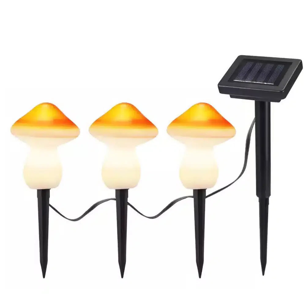 Solar LED Lamp - 3 pieces - mushrooms | Bowlift
