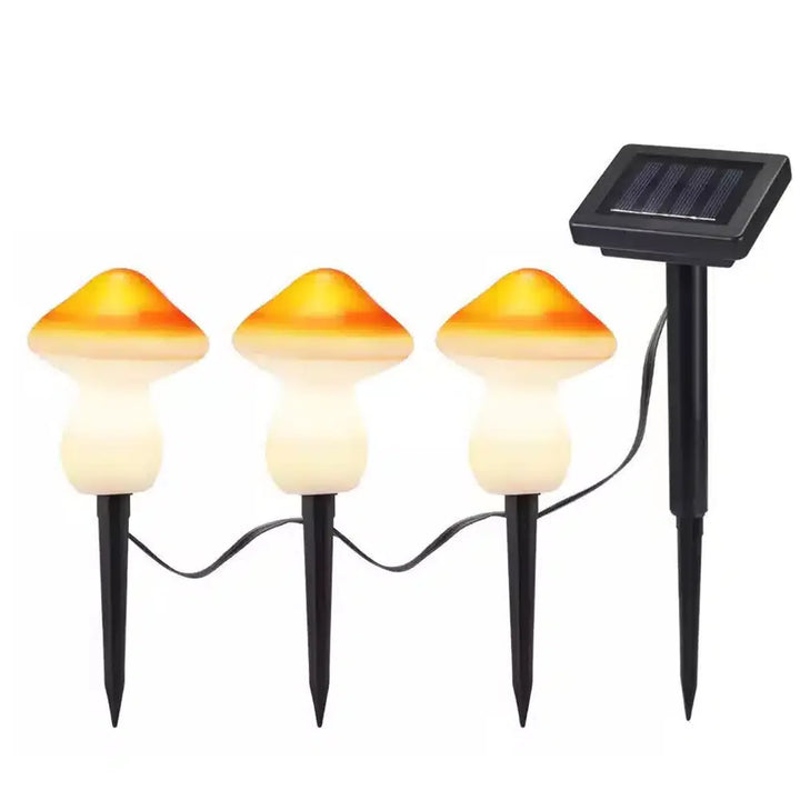 Solar LED Lamp - 3 pieces - mushrooms | Bowlift