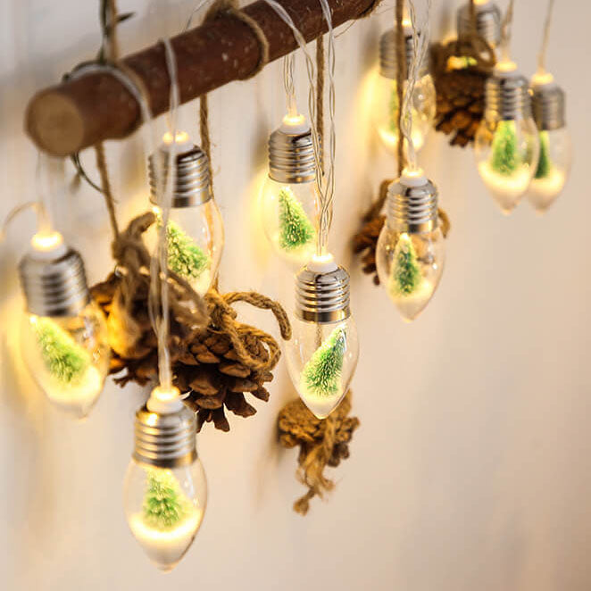 BowLift | LED Wishing Bottle Bulb Christmas Tree Snow Battery Box Decorative String Light