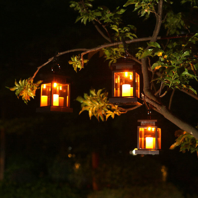 BowLift | Solar Retro Candle Lantern LED Outdoor Hanging Light