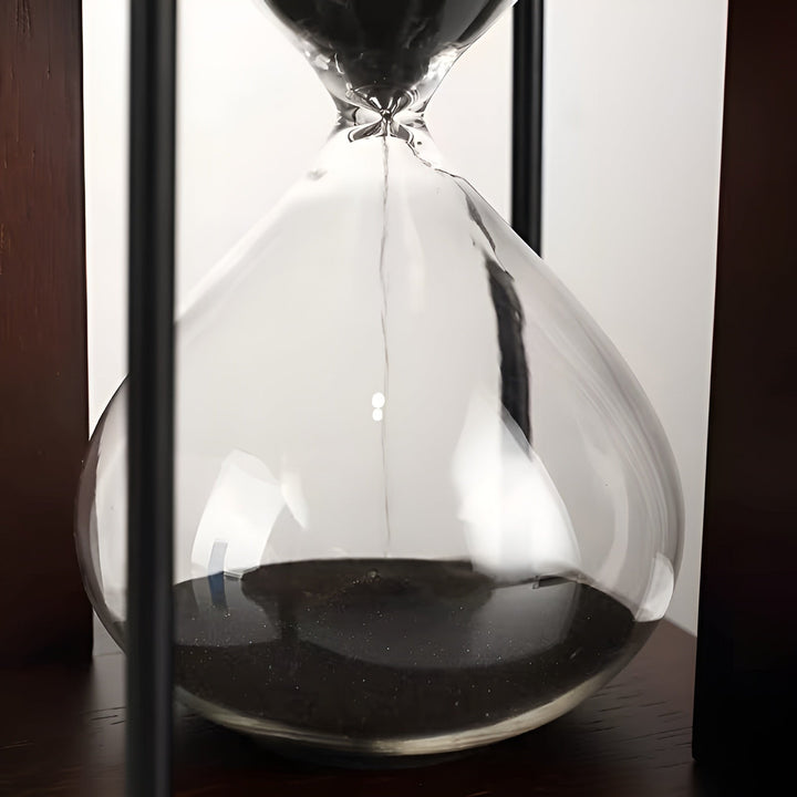 Wooden Hourglass 30 Minutes – Solid Wood Frame & Decorative | Ideal for Office and Home | Bowlift