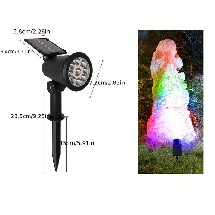 SolarLuxe Spotlight - Sustainable 9LED Garden Lighting | Bowlift