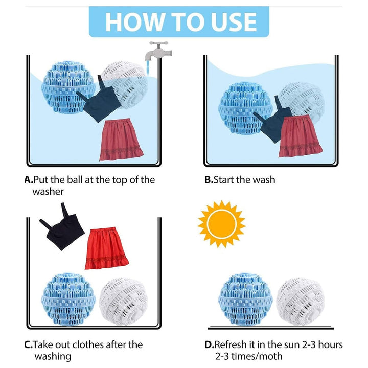 Bio-Washing Ball - Detergent and Fabric Softener | Bowlift