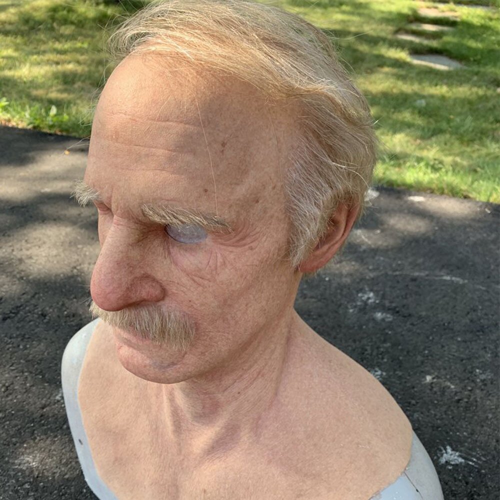 Creepy Old Man Mask – Realistic Latex Halloween Mask for Adults | Bowlift