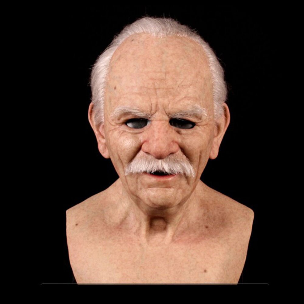 Creepy Old Man Mask – Realistic Latex Halloween Mask for Adults | Bowlift