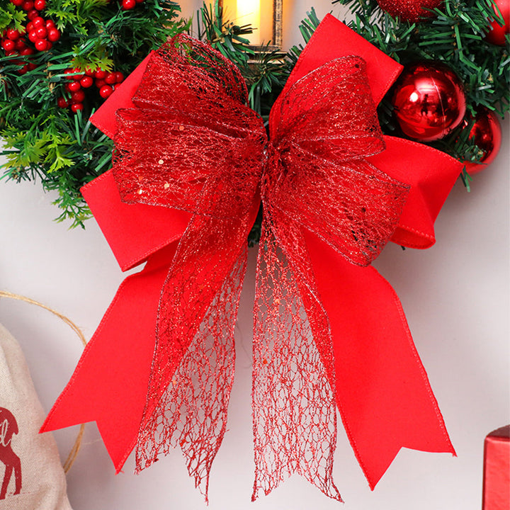 BowLift | Christmas Wreath with LED Lights and Bow