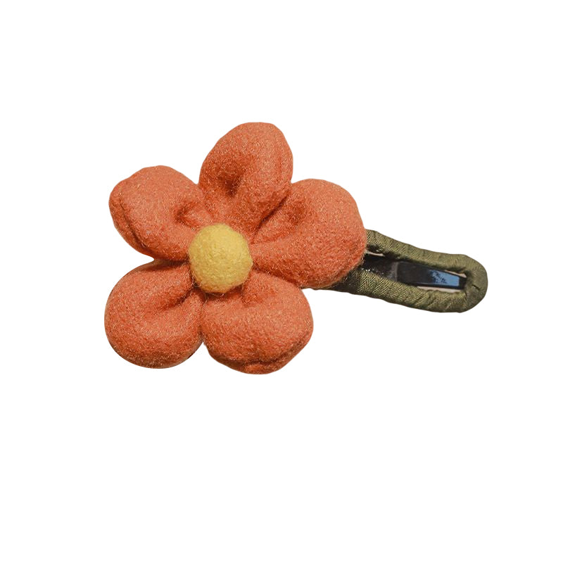 Elegant Plush Flower Hairpins Bowlift