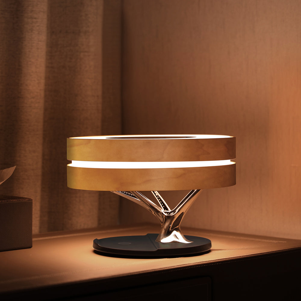 LumeCharge - Minimalistic LED Table Lamp with Wireless Charging | Bowlift