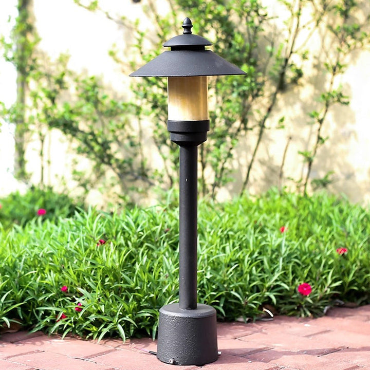 Modern Minimalist Umbrella Waterproof Aluminum Marble LED Outdoor Light For Garden | Bowlift