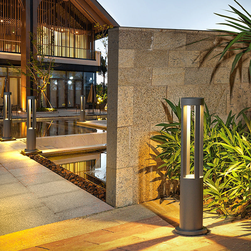 Modern Minimalist Waterproof Cylinder Square Aluminum LED Landscape Light For Garden | Bowlift