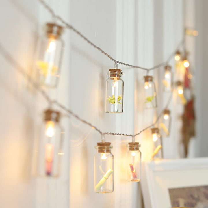 BowLift | Christmas LED Wishing Bottle Tree Snow Battery Box Decorative String Light