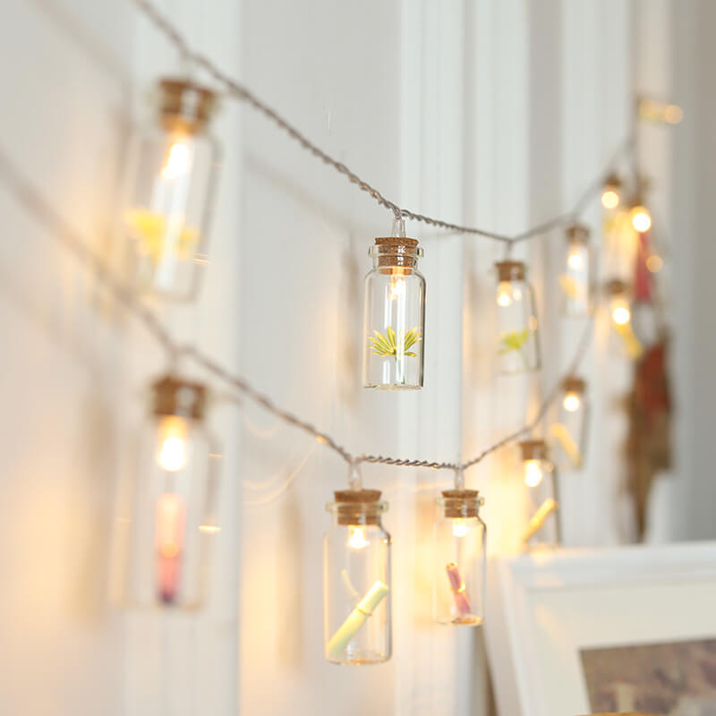 BowLift | Christmas LED Wishing Bottle Tree Snow Battery Box Decorative String Light