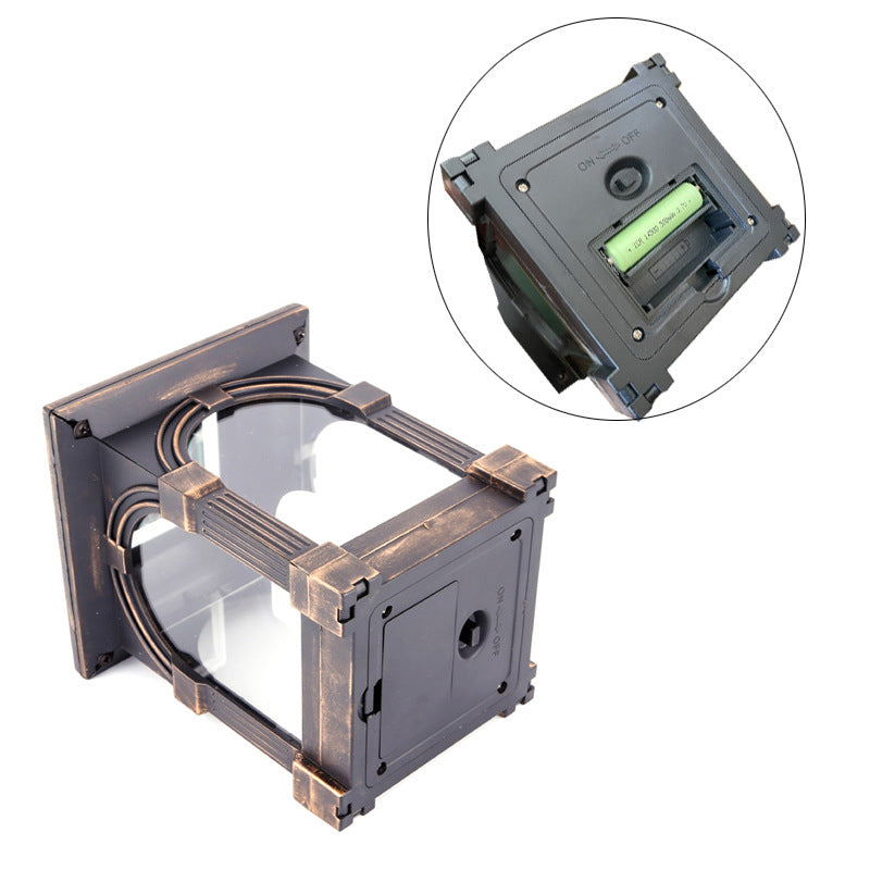 Traditional European Solar Waterproof House Cubic Plastic LED Landscape Lighting Outdoor Light For Garden | Bowlift
