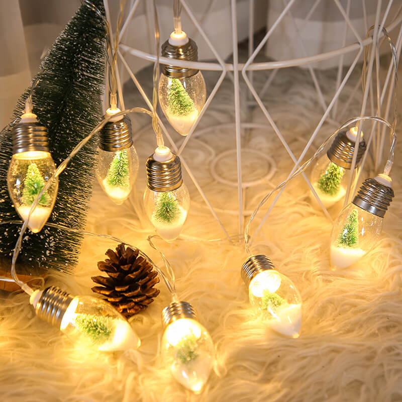 BowLift | LED Wishing Bottle Bulb Christmas Tree Snow Battery Box Decorative String Light