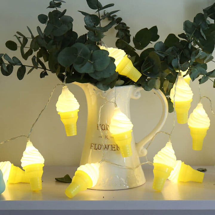 BowLift | Modern Creative Ice Cream Children LED USB Battery Decoration String Lights