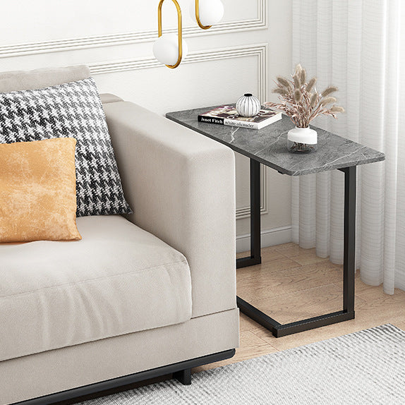 BowLift | ModernoCurve C-Side Table | MDF Tabletop | Modern Design | Space-saving | Perfect for Living Room & Bedroom