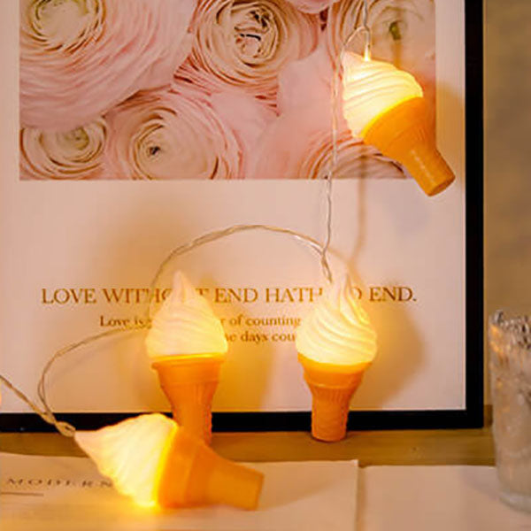 BowLift | Modern Creative Ice Cream Children LED USB Battery Decoration String Lights