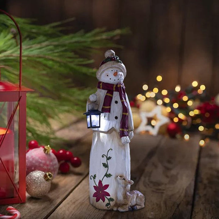 BowLift | Forest Snowman with Solar Lantern
