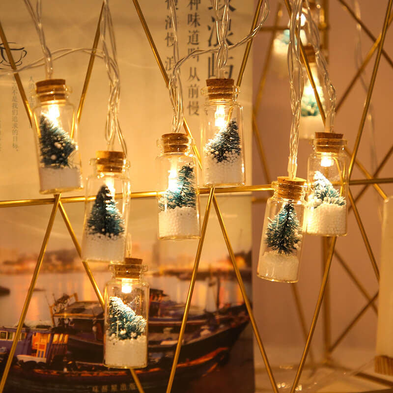 BowLift | Christmas LED Wishing Bottle Tree Snow Battery Box Decorative String Light