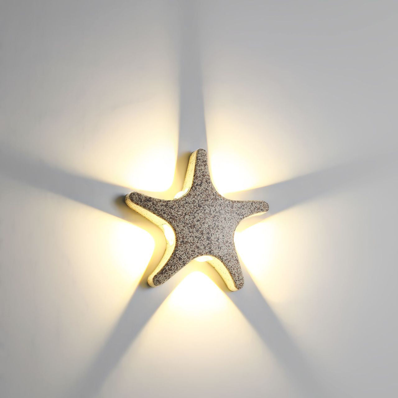 BowLift | Contemporary Simplicity Aluminum Starfish Design LED Waterproof Wall Lantern Lamp for Outdoor Terrace