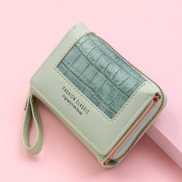 BowLift | Large Capacity Multi-Card Zipper Tri-Fold Coin Purse