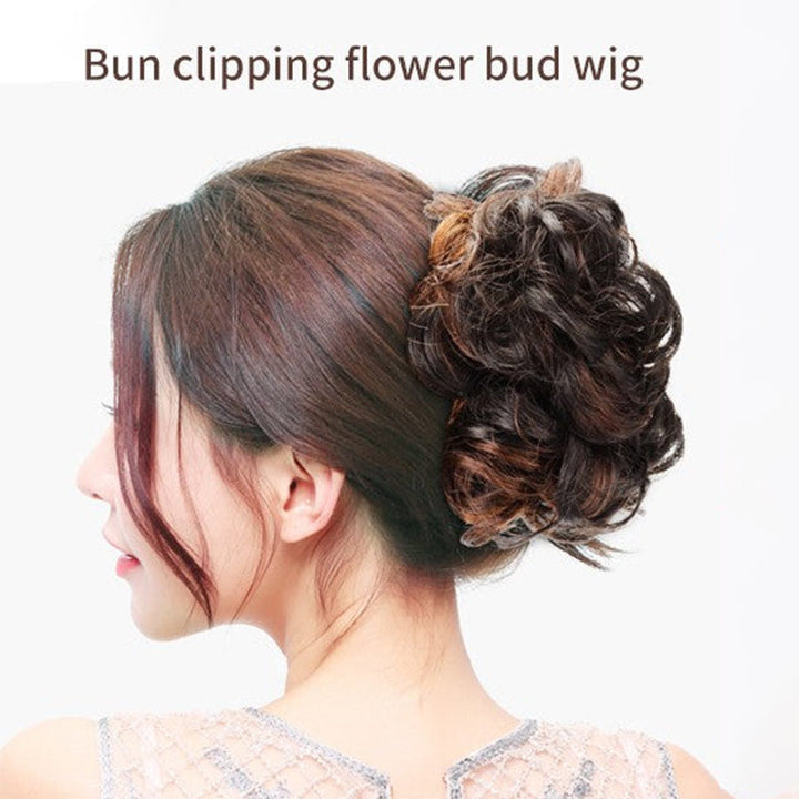 Bun Clipping Flower Buds Wig | Bowlift