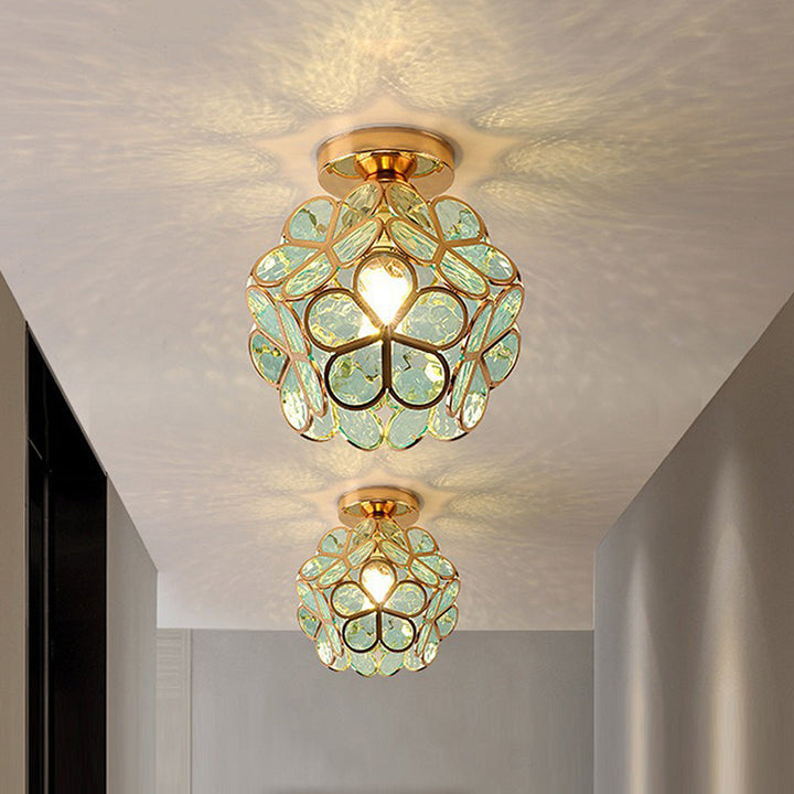 BowLift | Glass Flower Ceiling Lamp - FloraGlow