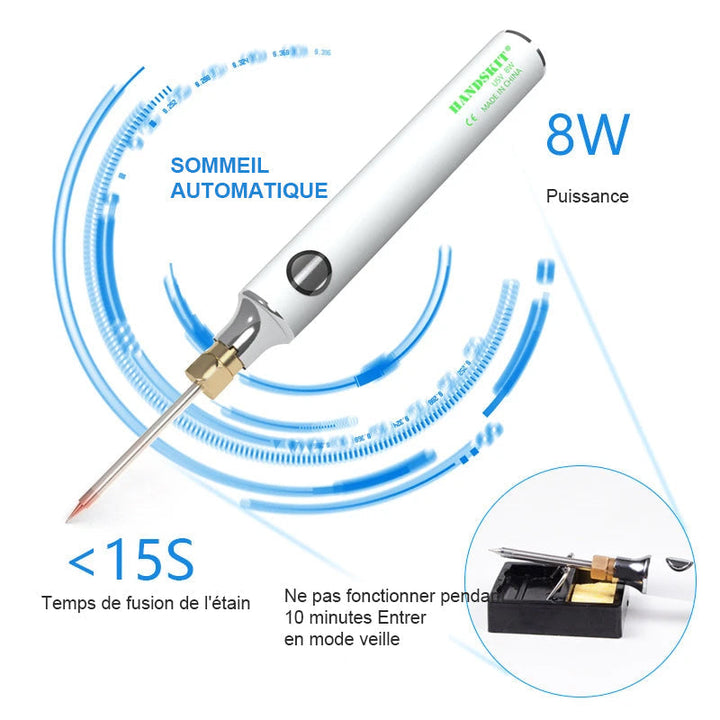 Portable Electric Soldering Iron Set Usb | Bowlift