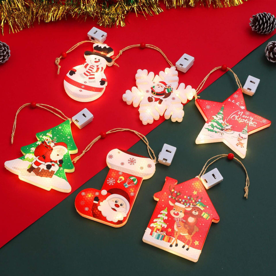 BowLift | Christmas Decorative LED Plastic Painted Hanging Lights