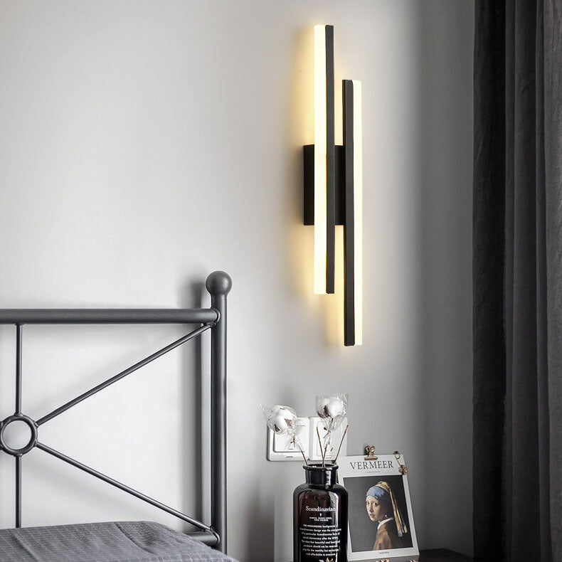 BowLift | LuxLine Modern LED Wall Lamp | Minimalist Design | Iron & Acrylic | Dimmable Light