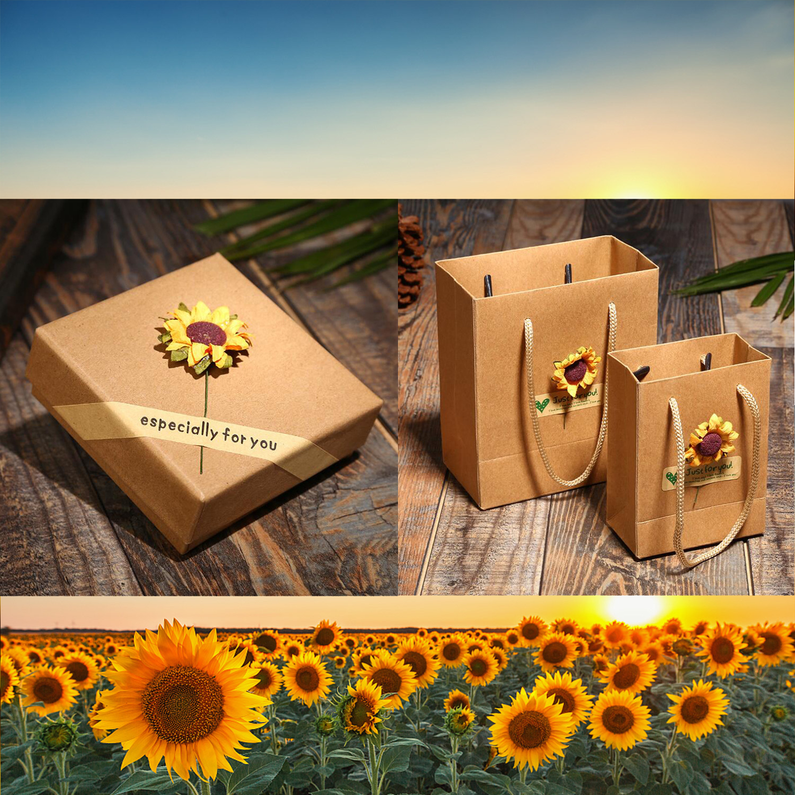 BowLift | "You Are My Sunshine" Sunflower Necklace(Double-sided engraving)