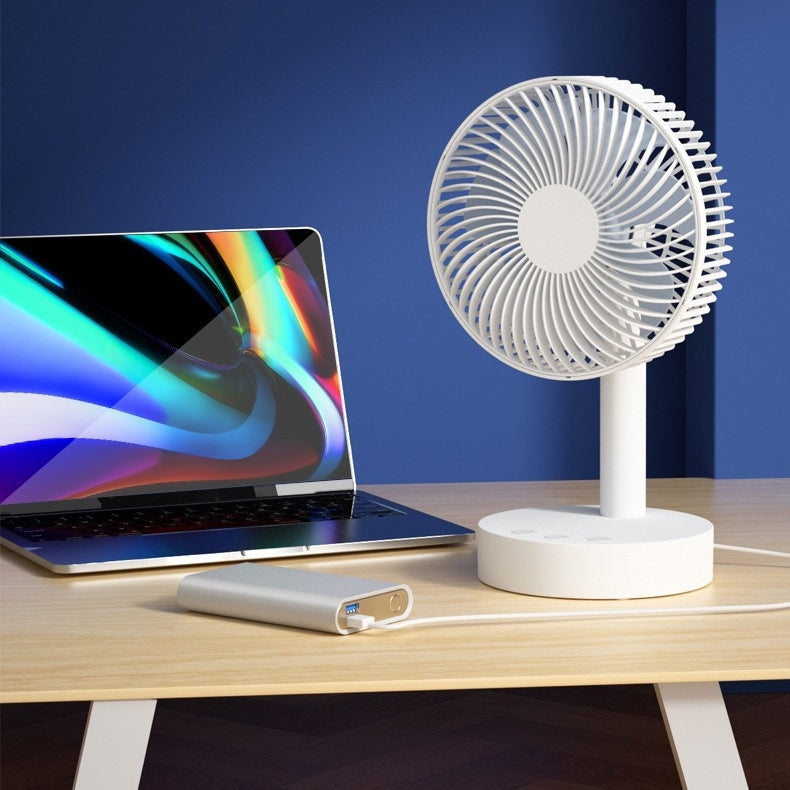 Portable Rechargeable Desktop Fan 8 Inch Mini USB Fan for Home and Office | Bowlift