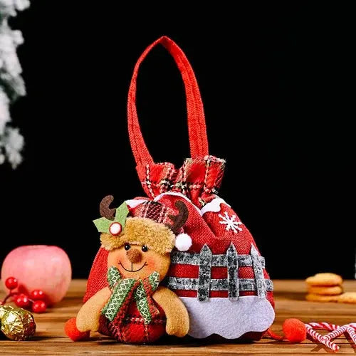 BowLift | Christmas Gift Bags | Fabric Bags with Drawstring | Various Designs | Reusable