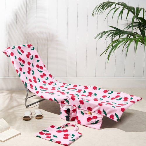 BowLift | Sun Lounger Towel with Pockets Storage in a Bag