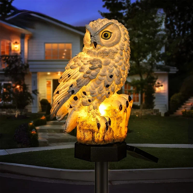 BowLift | Solar Garden Light Owl – LED Outdoor Light for Garden, Terrace and Balcony, weatherproof