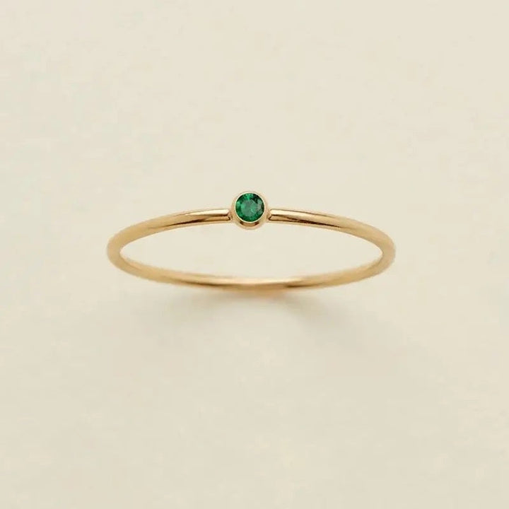 BowLift | Dainty Birthstone Ring