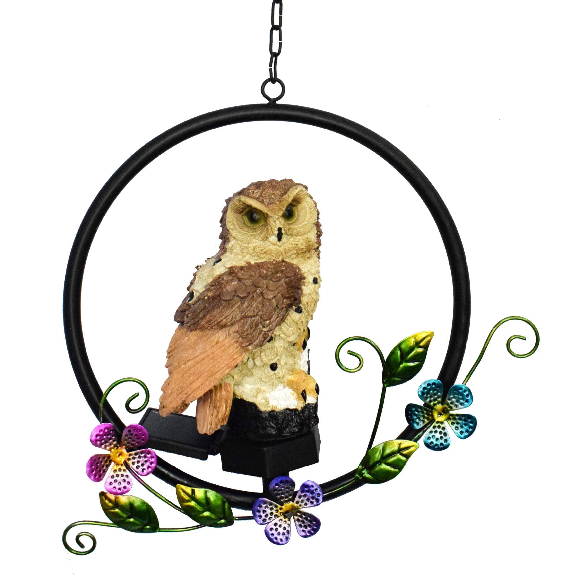 BowLift | European rustic owl solar waterproof outdoor garden pendant lights