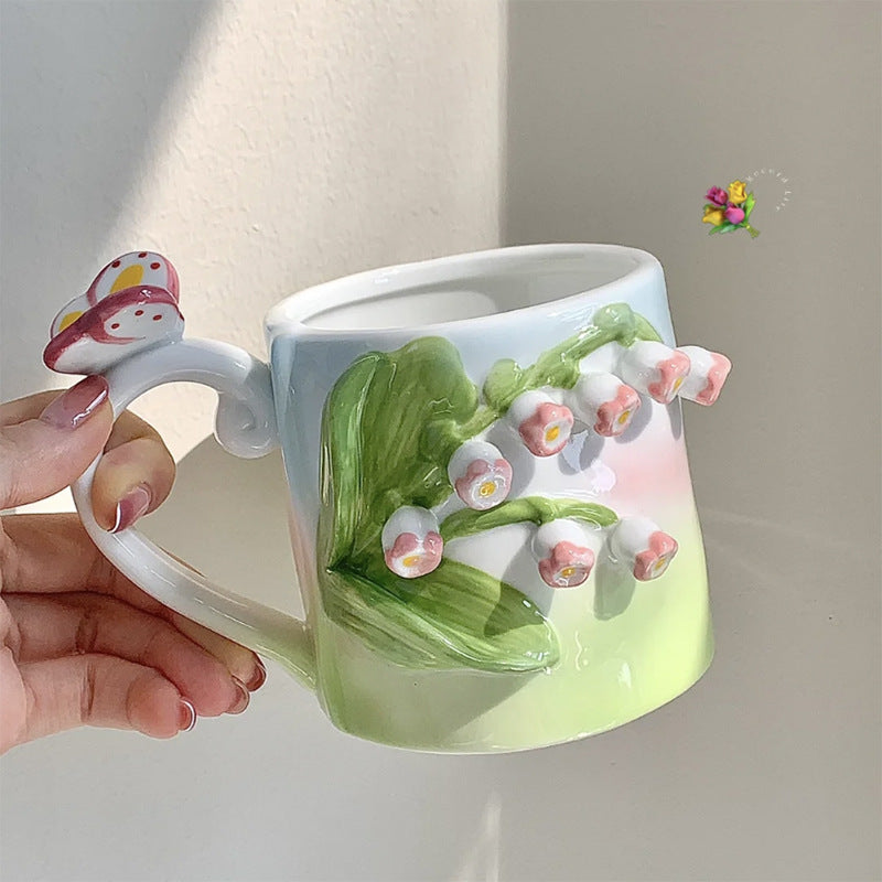BowLift | Frendorf 3D Floral Hand-painted Mug