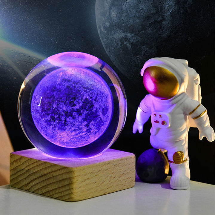 Night light Crystal ball 3D Galaxy | Bowlift