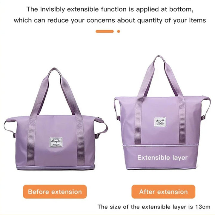 High Capacity Double Layer Wet Separation Travel Bag | Bowlift