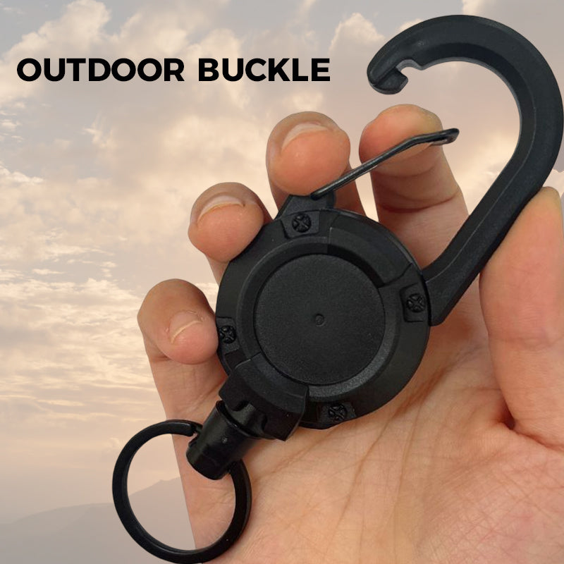 BowLift | Outdoor Automatic Retractable Wire Rope Luya Tactical Keychain