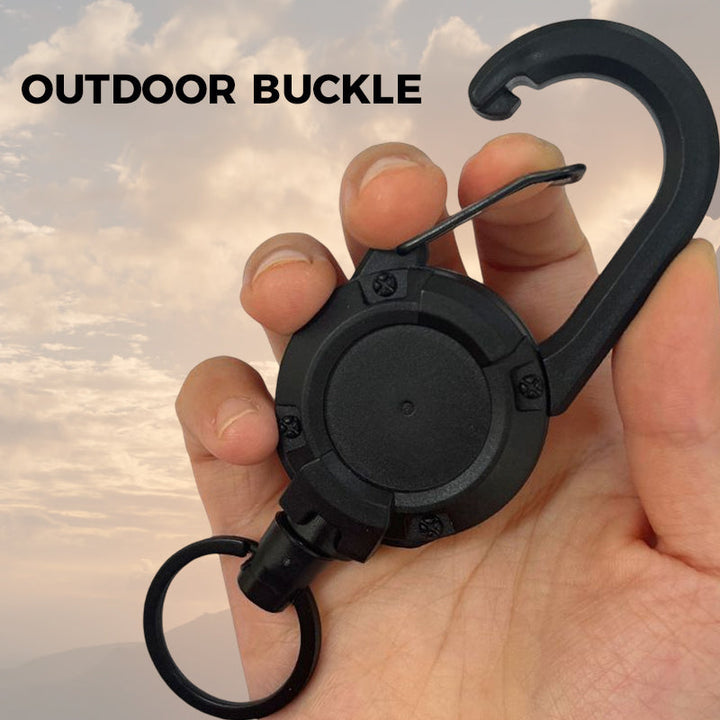 BowLift | Outdoor Automatic Retractable Wire Rope Luya Tactical Keychain