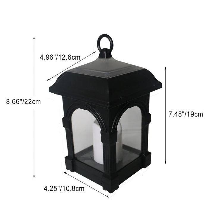 Traditional European Solar Waterproof House Cubic Plastic LED Landscape Lighting Outdoor Light For Garden | Bowlift