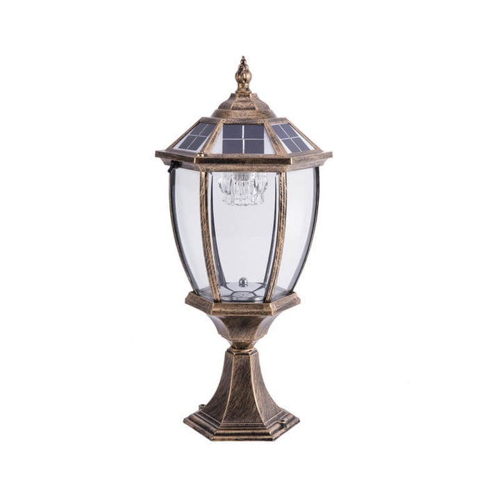 Outdoor Solar Waterproof Aluminum Glass 1-Light Lawn Landscape Light | Bowlift