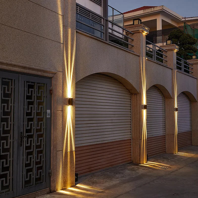 BowLift | LED Waterproof Outdoor Wall Sconce | Modern Rectangular Design. Energy-Efficient 600-1000 Lumens for Patios & Gardens