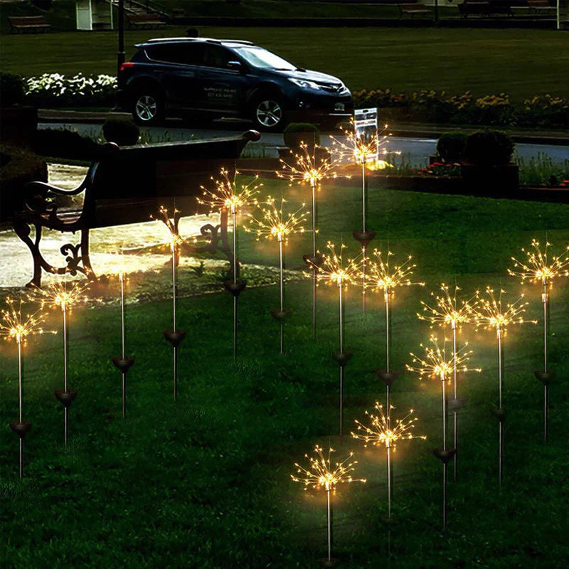 Waterproof Solar Garden Firework Lamp | Bowlift