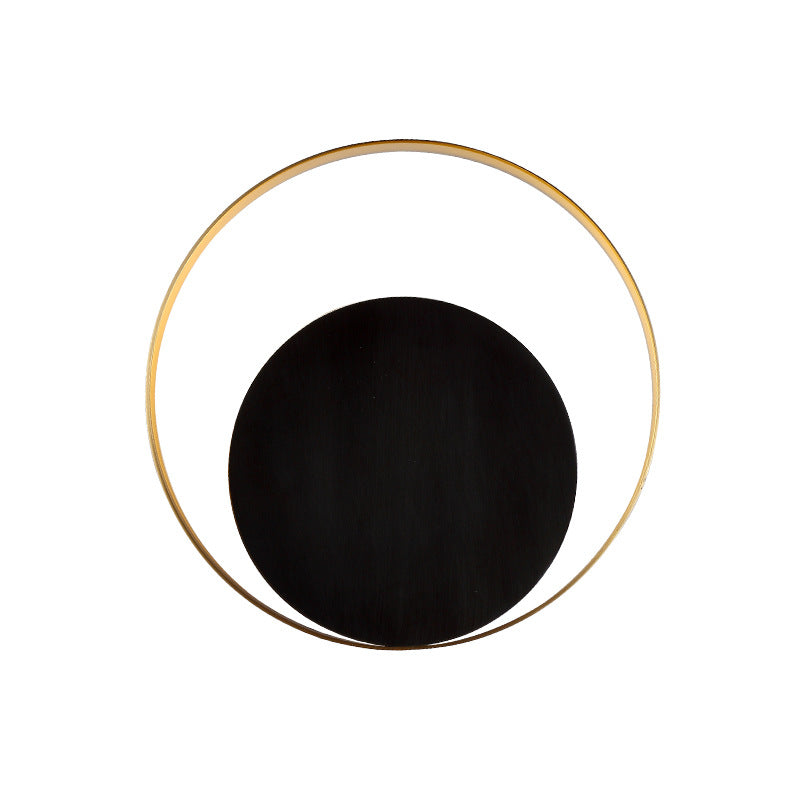 BowLift | Modern Minimalist Iron Circle Ring 1-Light Wall Sconces Lamp For Bedroom