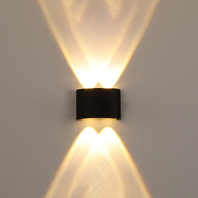 Modern Outdoor Arc Up and Down Spotlight LED Outdoor Waterproof Wall Sconce Lamp | Bowlift