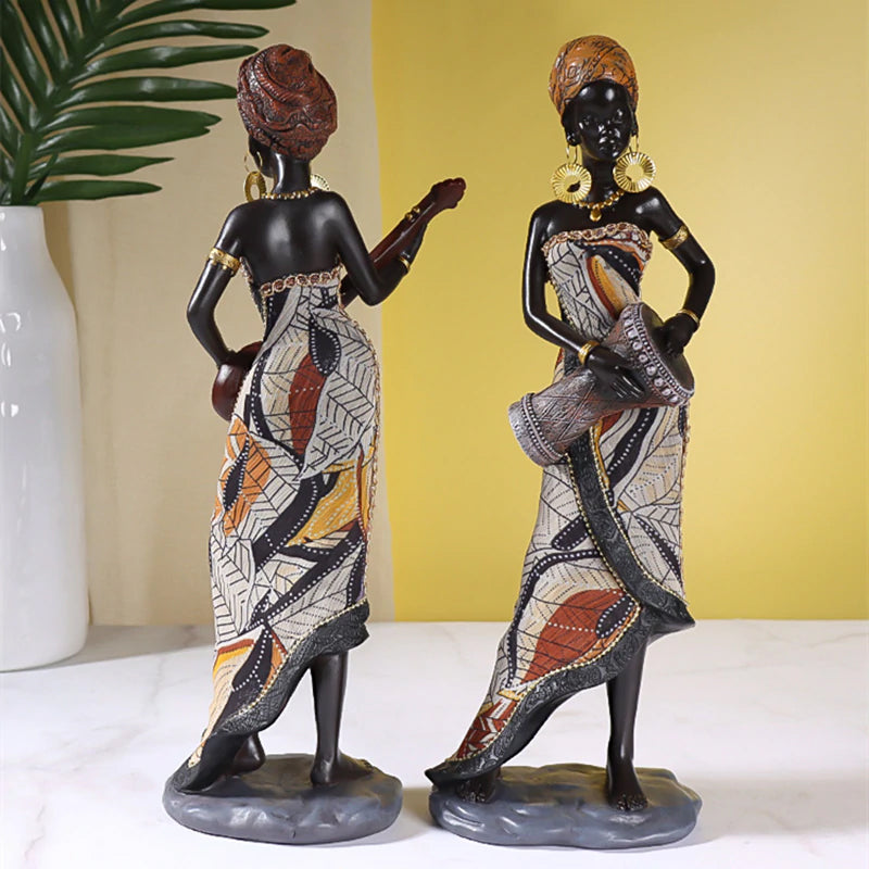 BowLift | African Female Musician Sculpture
